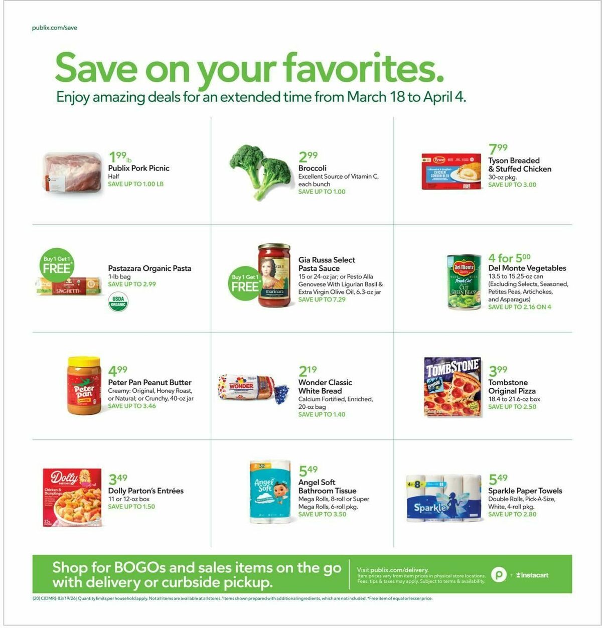 Publix Weekly Ad from March 18