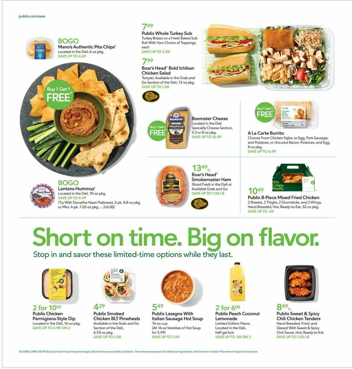 Publix Weekly Ad from March 18
