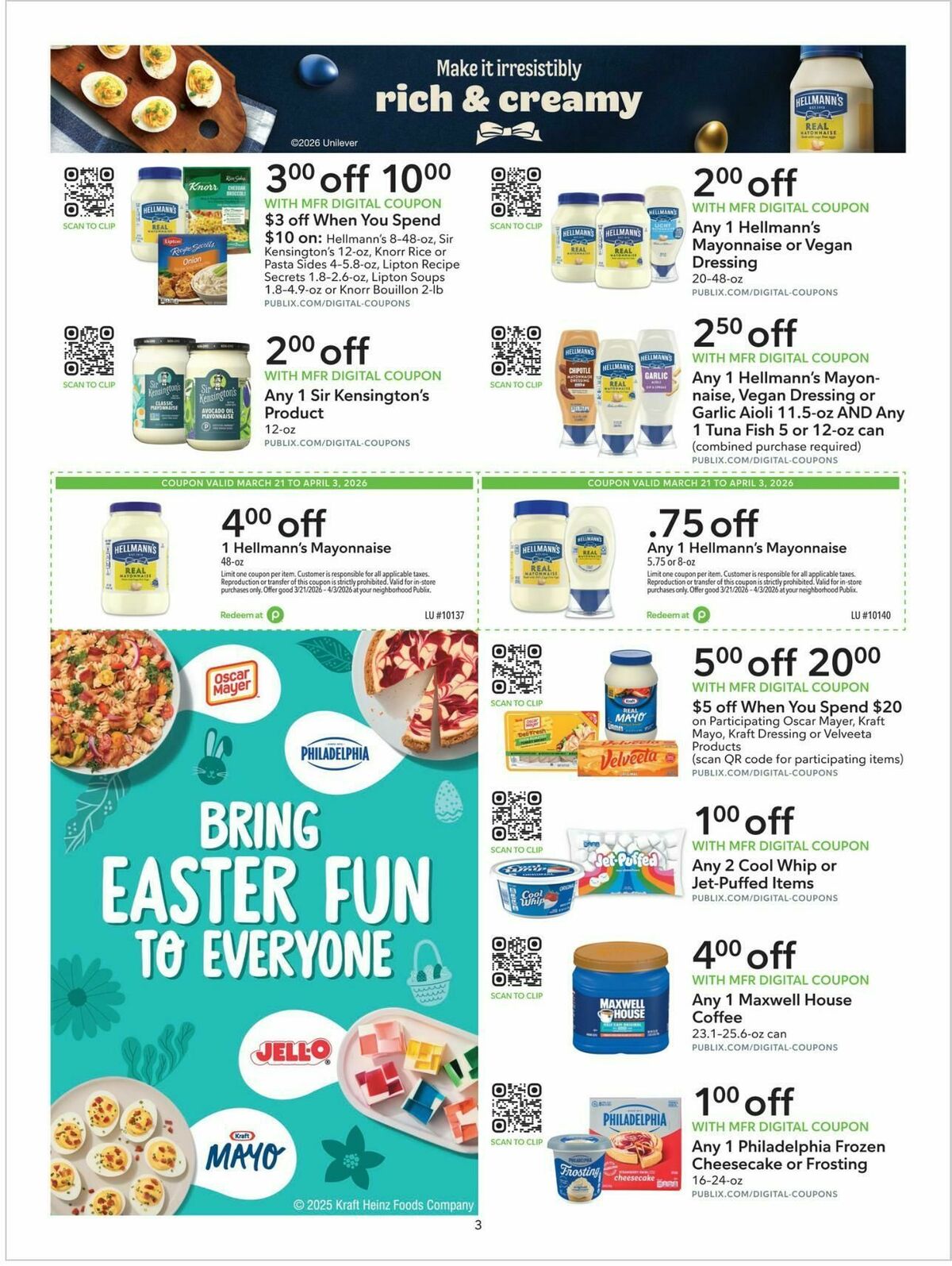 Publix Extra Savings Weekly Ad from March 21