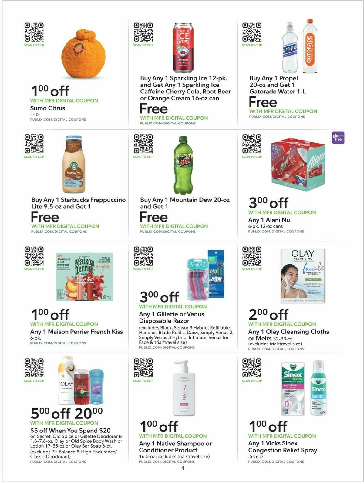 Publix Extra Savings Weekly Ad from April 4