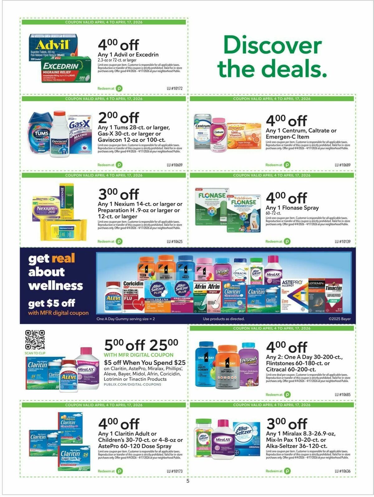 Publix Extra Savings Weekly Ad from April 4