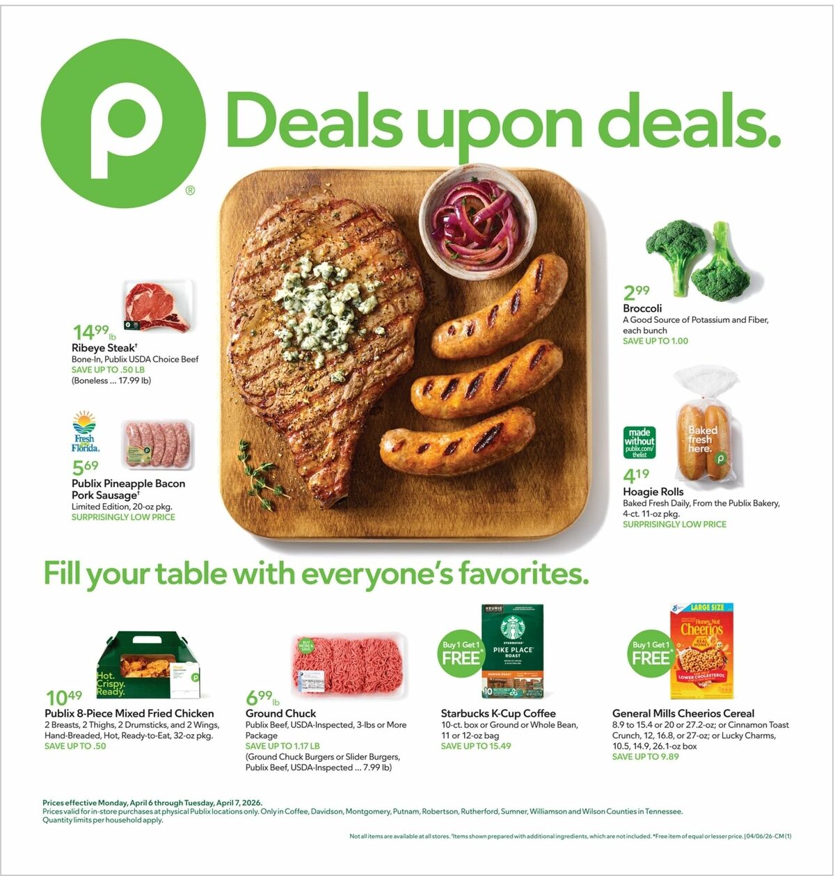 Publix Weekly Ad from April 6