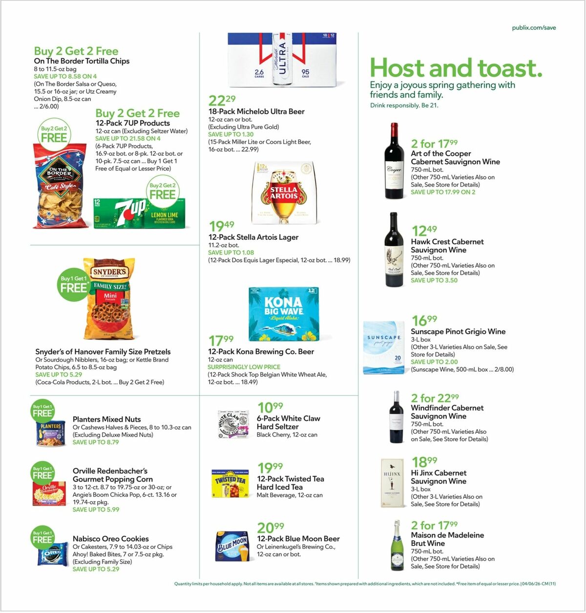 Publix Weekly Ad from April 6