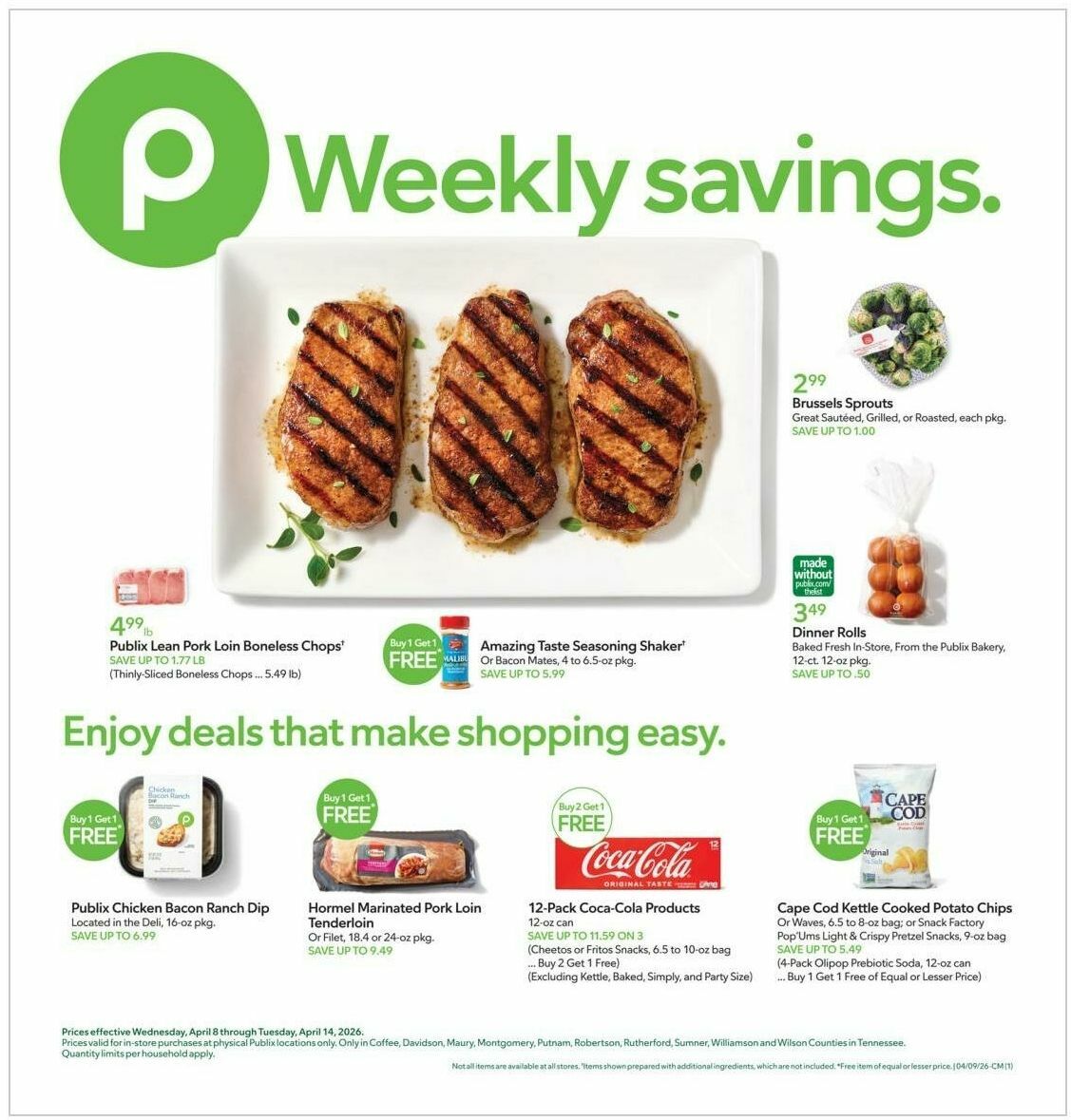 Publix Weekly Ad from April 8