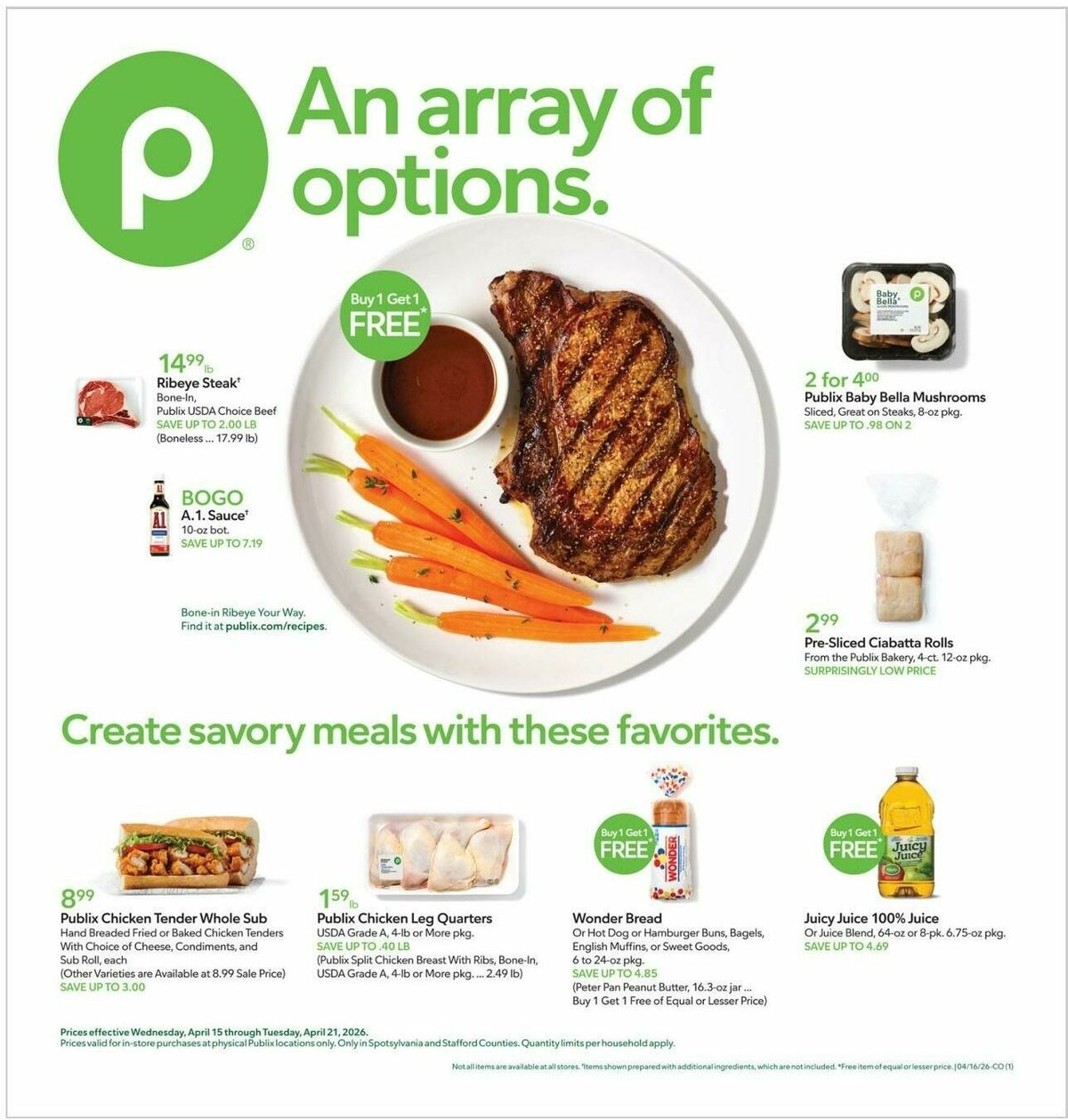 Publix Weekly Ad from April 15