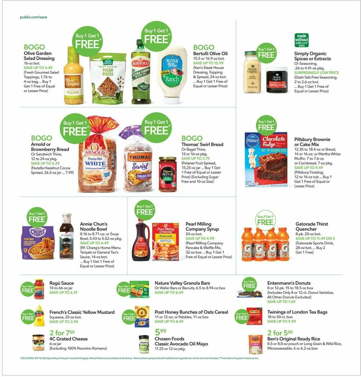 Publix Weekly Ad from April 15