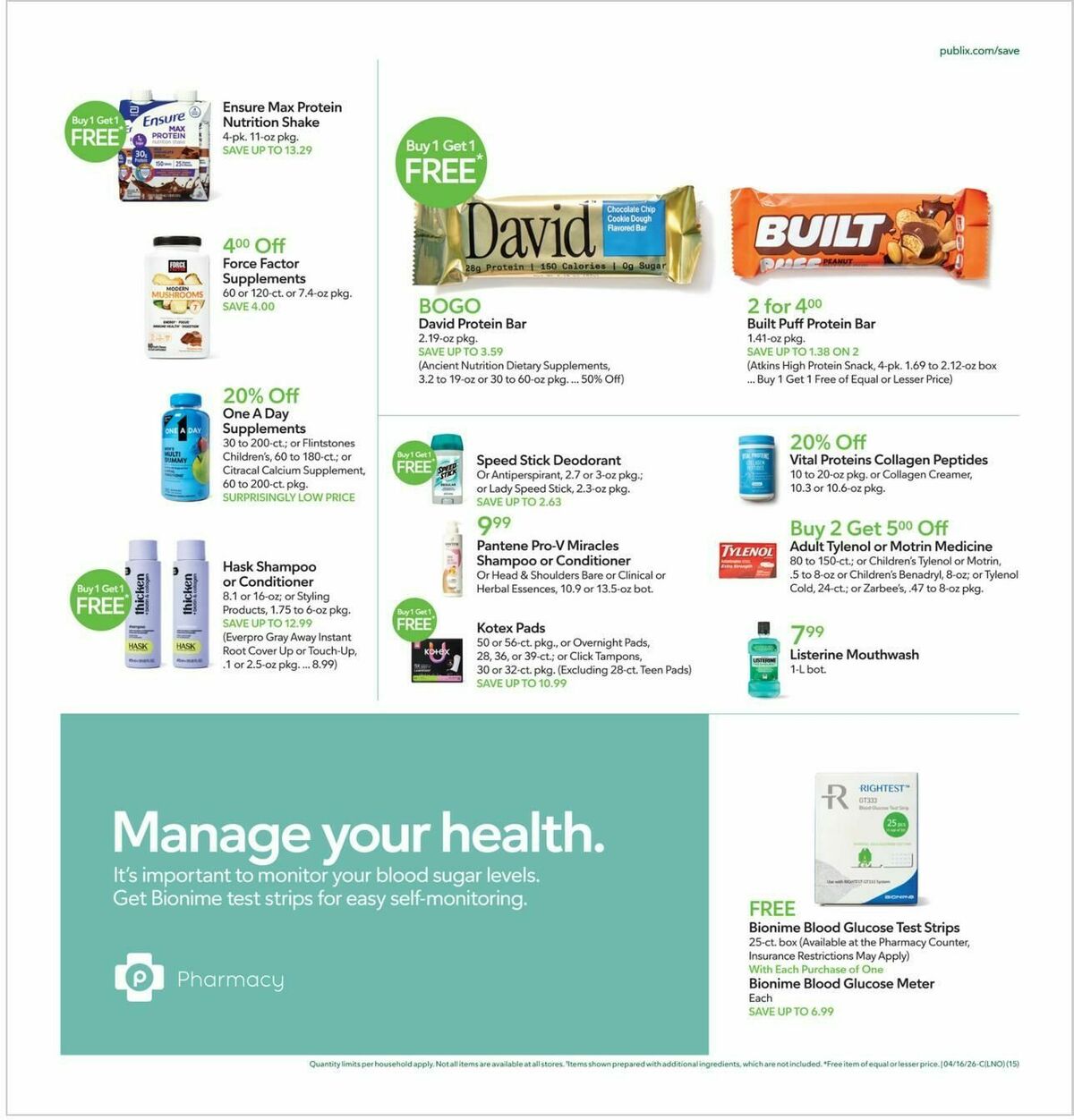 Publix Weekly Ad from April 15