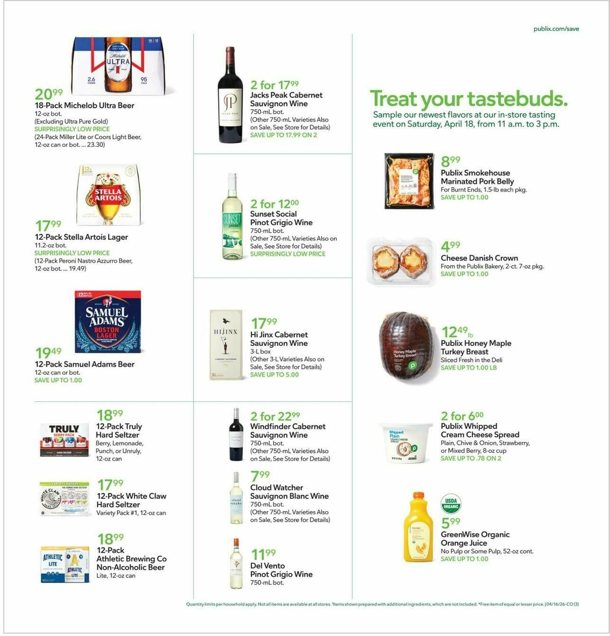 Publix Weekly Ad from April 15