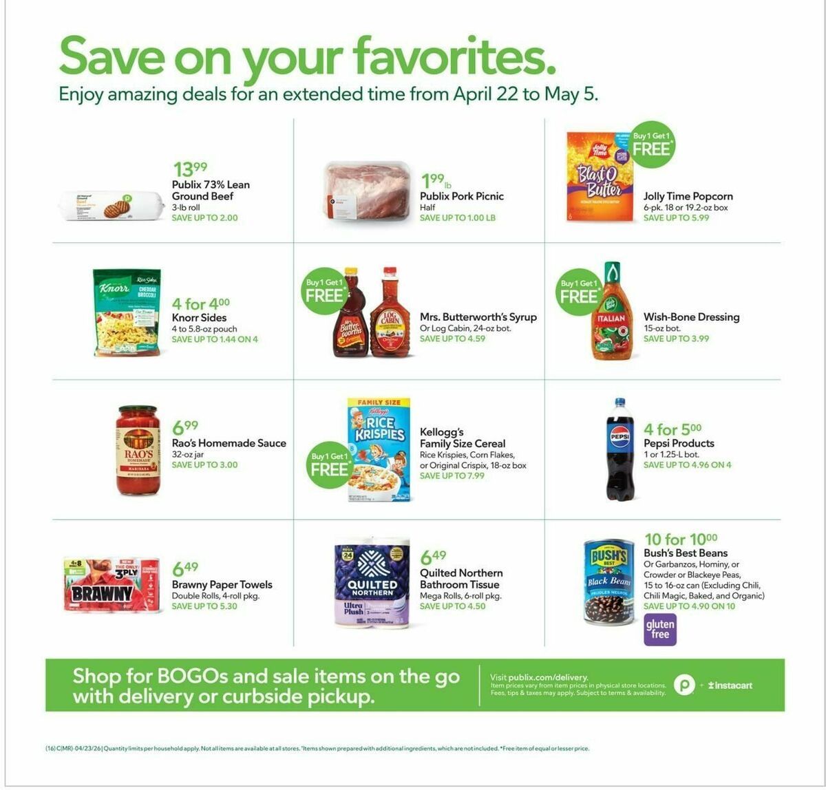 Publix Weekly Ad from April 22