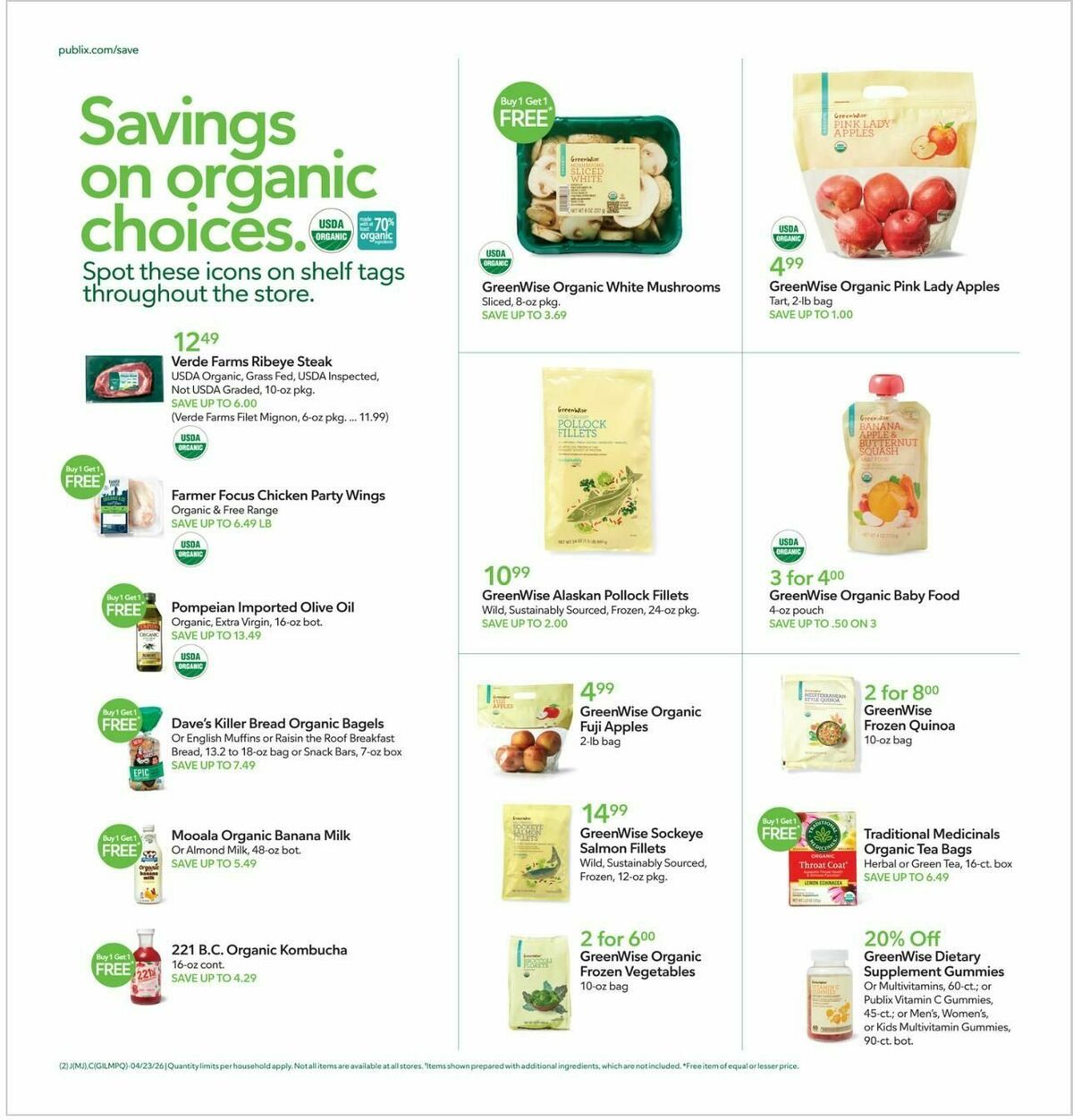 Publix Weekly Ad from April 22
