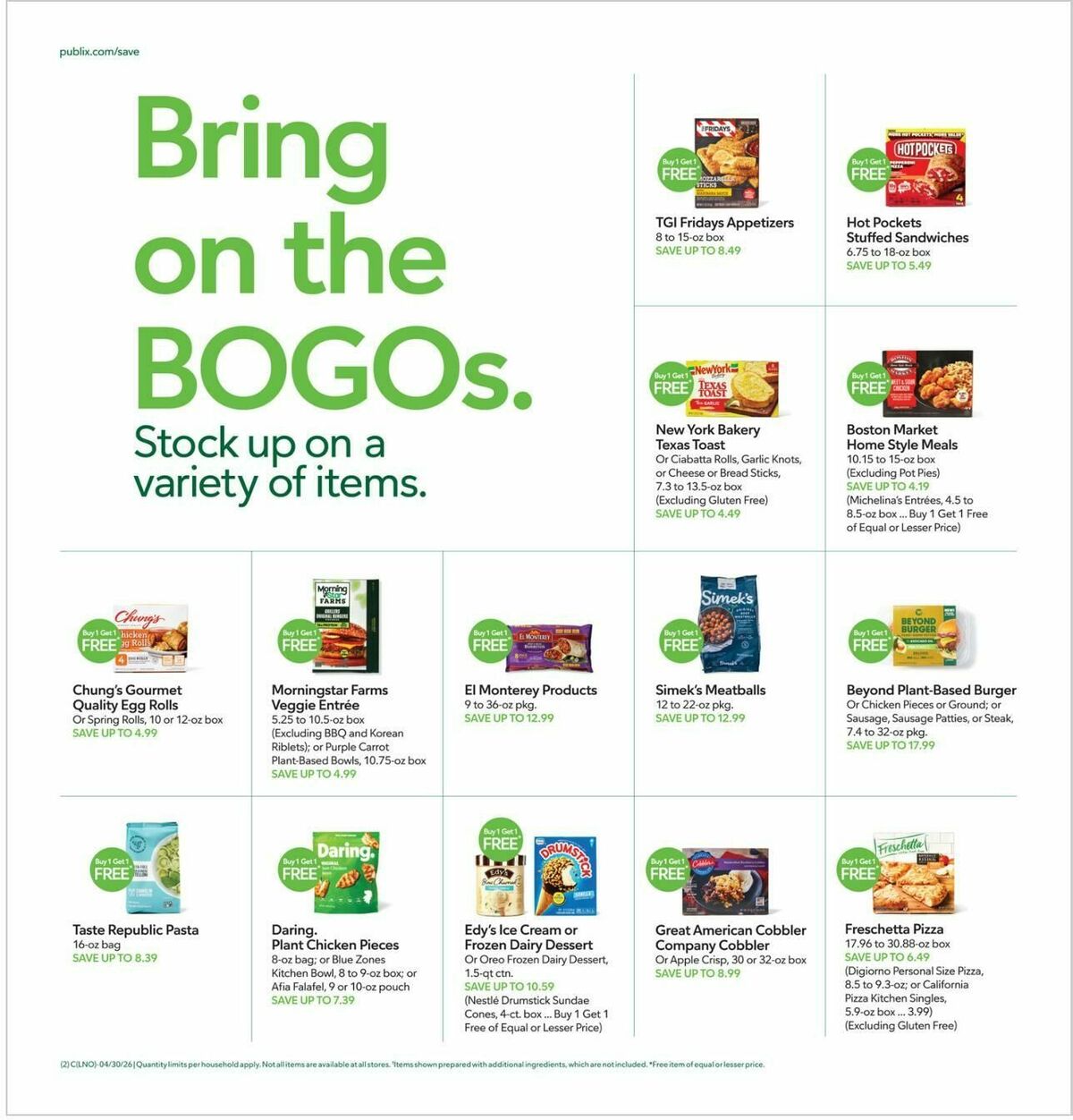 Publix Weekly Ad from April 29