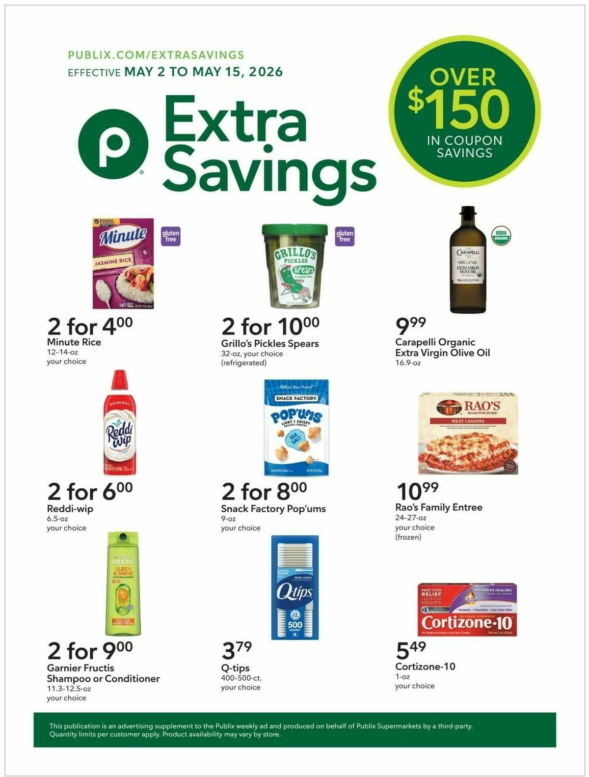 Publix Extra Savings Weekly Ad from May 2