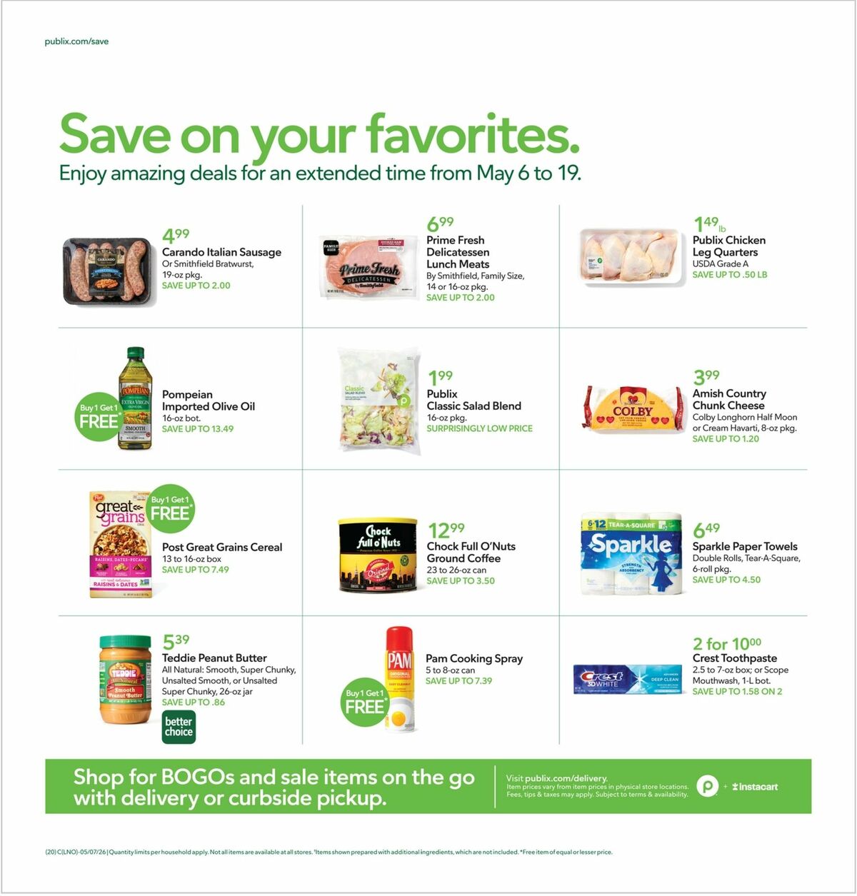 Publix Weekly Ad from May 6