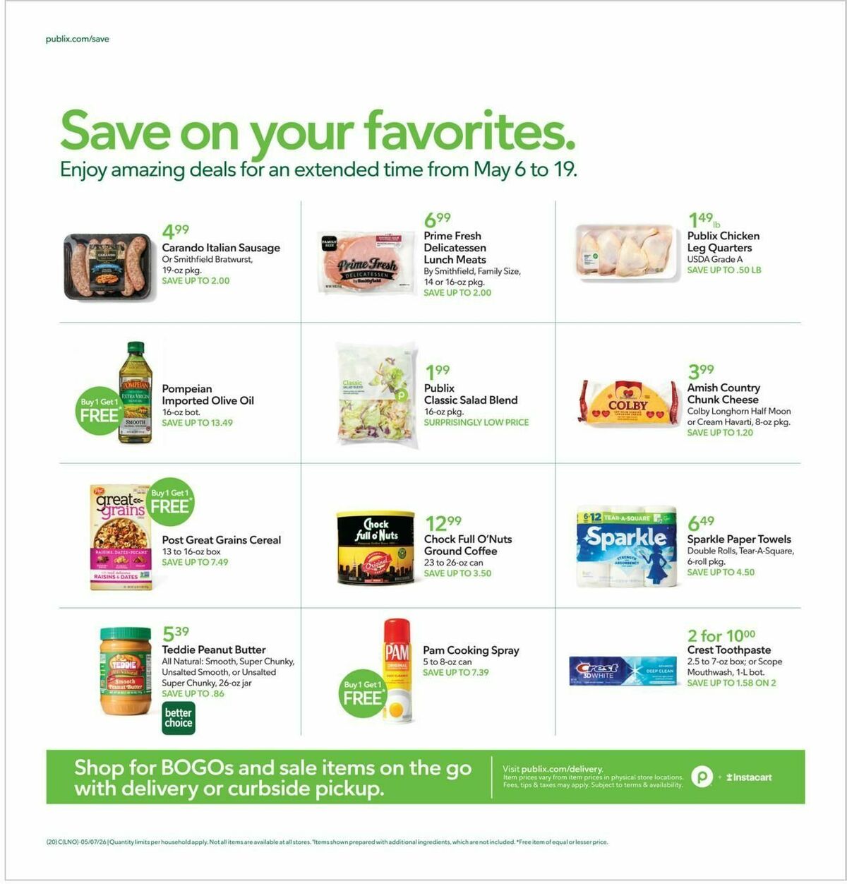 Publix Weekly Ad from May 13