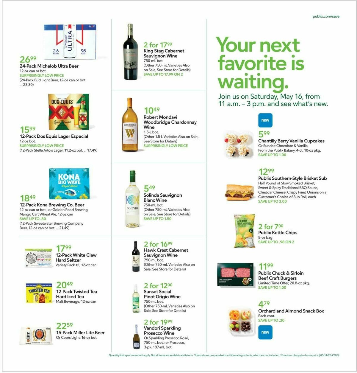 Publix Weekly Ad from May 13