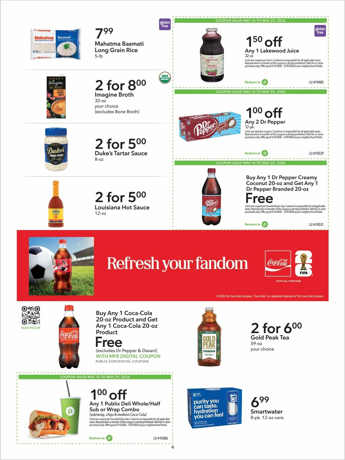 Publix Extra Savings Weekly Ad from May 16