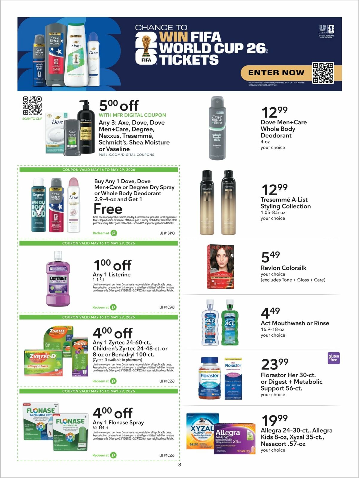 Publix Extra Savings Weekly Ad from May 16