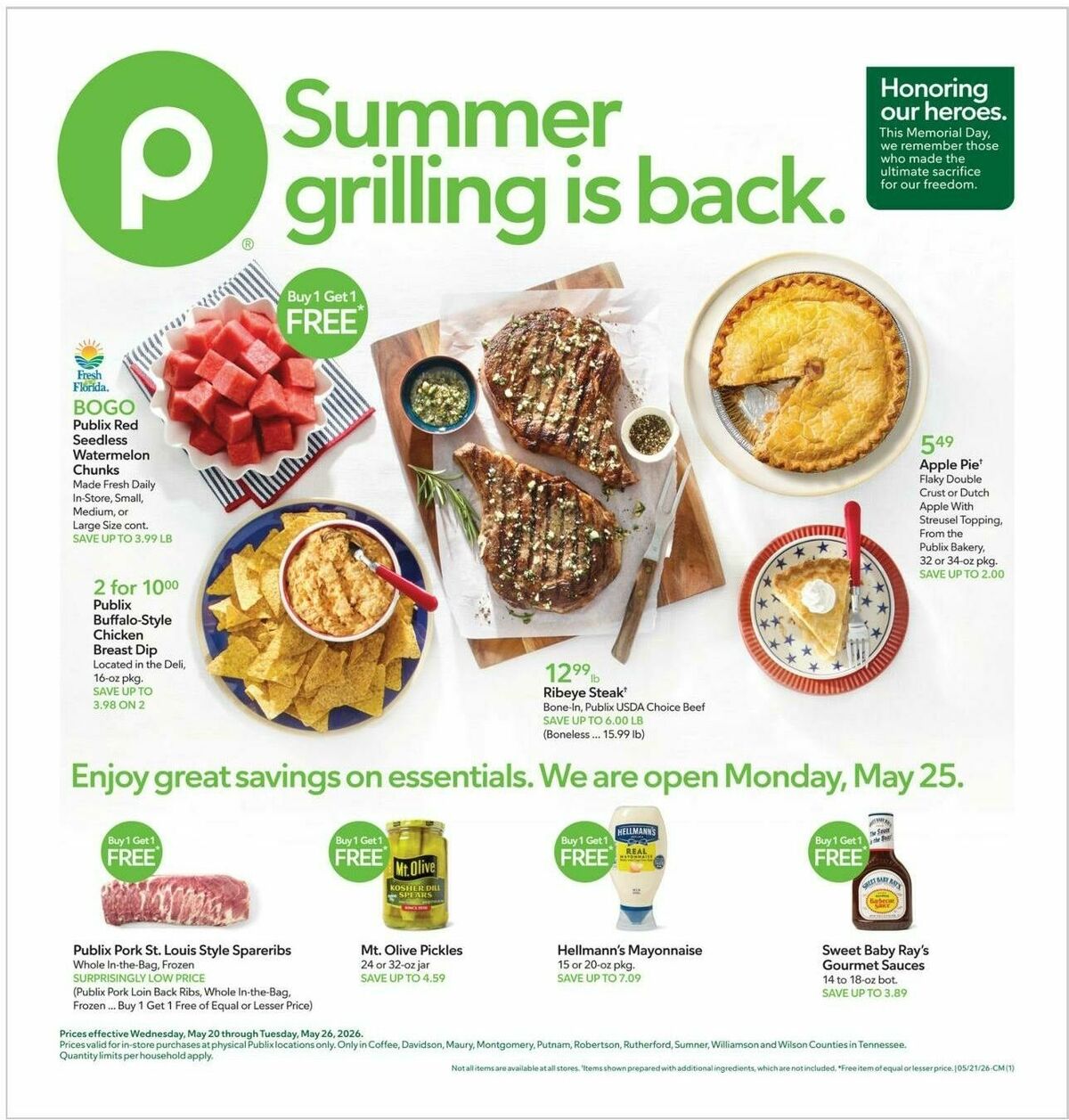 Publix Weekly Ad from May 20