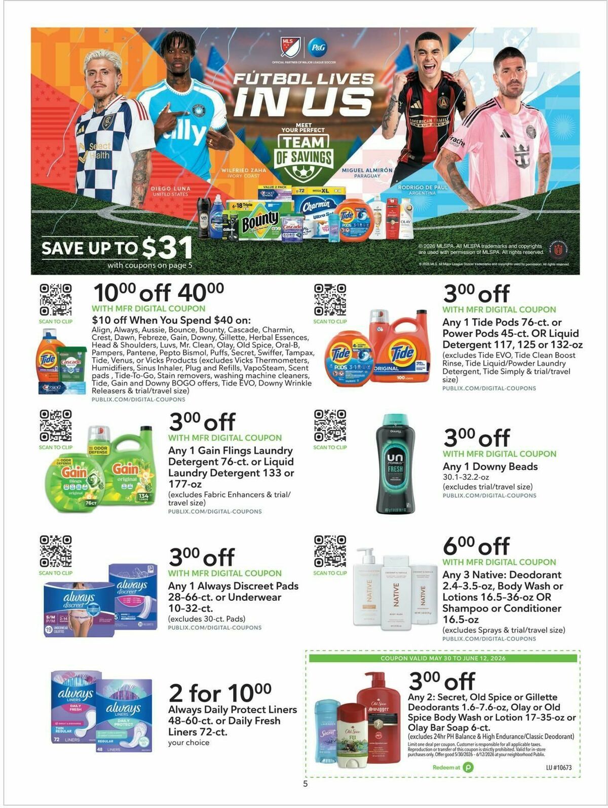 Publix Extra Savings Weekly Ad from May 30