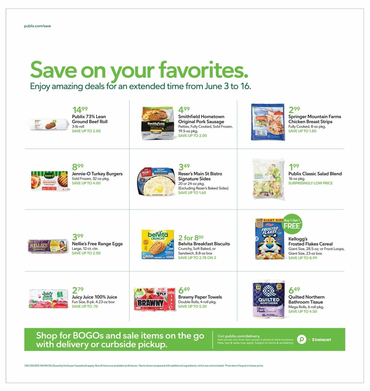 Publix Weekly Ad from June 3