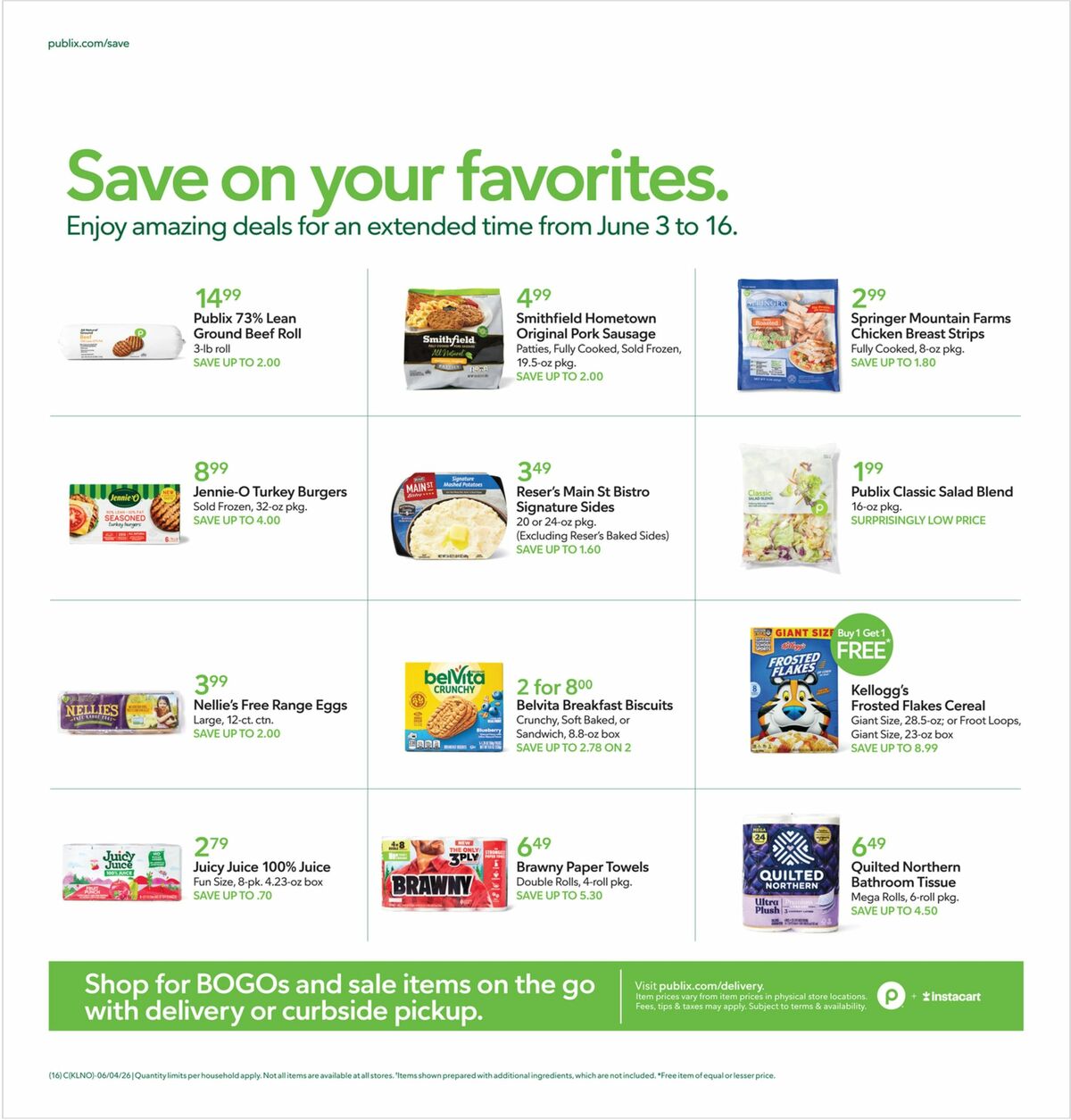 Publix Weekly Ad from June 10