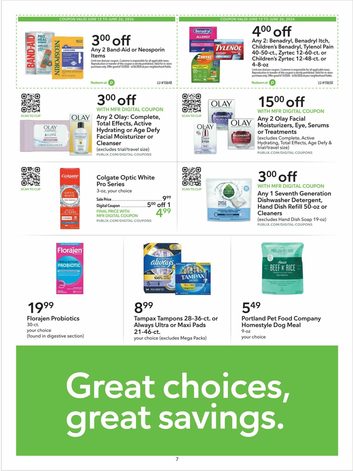 Publix Extra Savings Weekly Ad from June 13