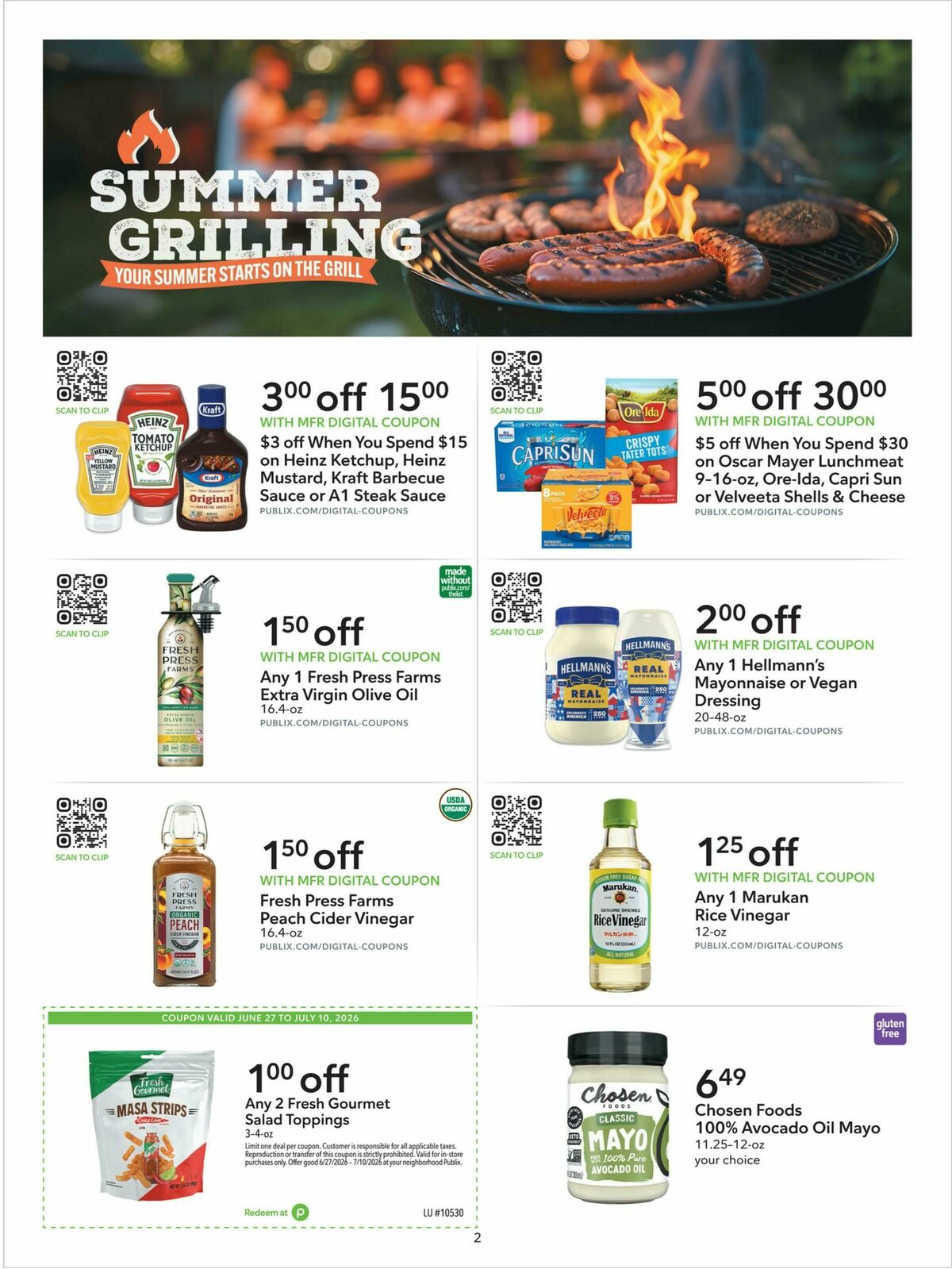 Publix Extra Savings Weekly Ad from June 27