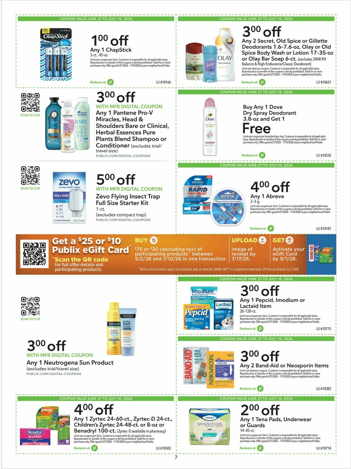 Publix Extra Savings Weekly Ad from June 27