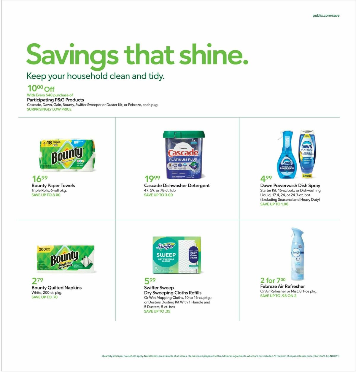 Publix Weekly Ad from July 15
