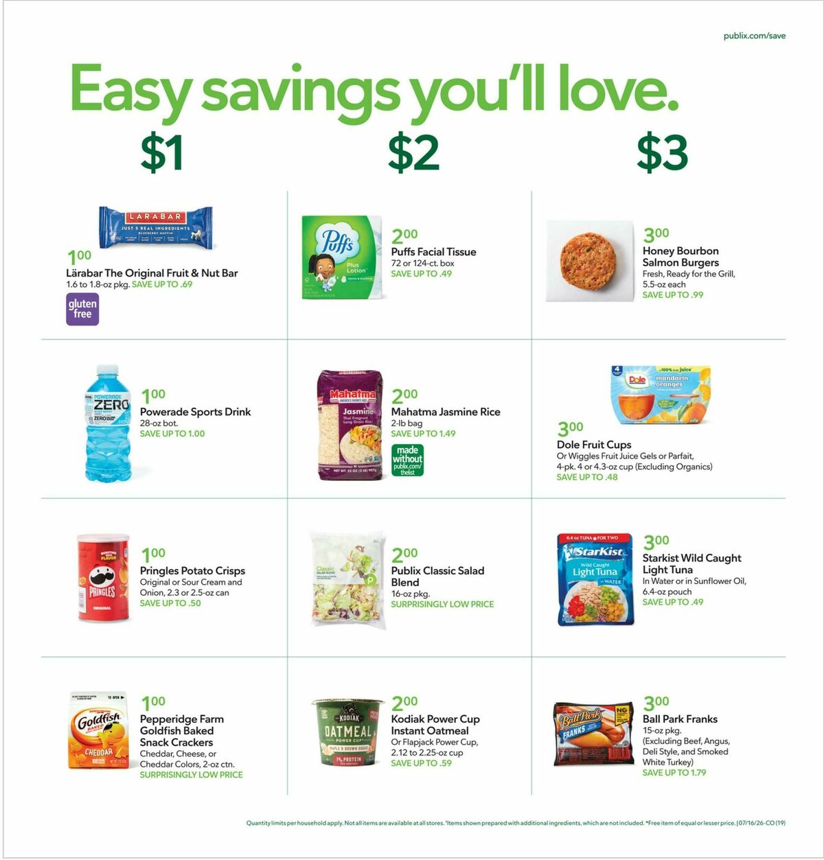 Publix Weekly Ad from July 15