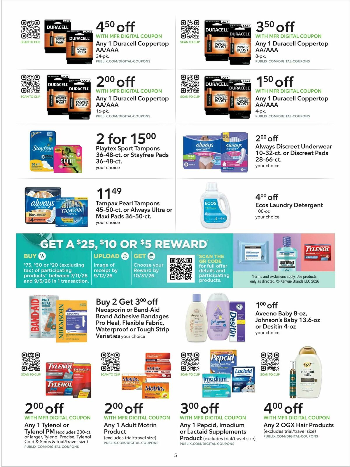 Publix Extra Savings Weekly Ad from July 15