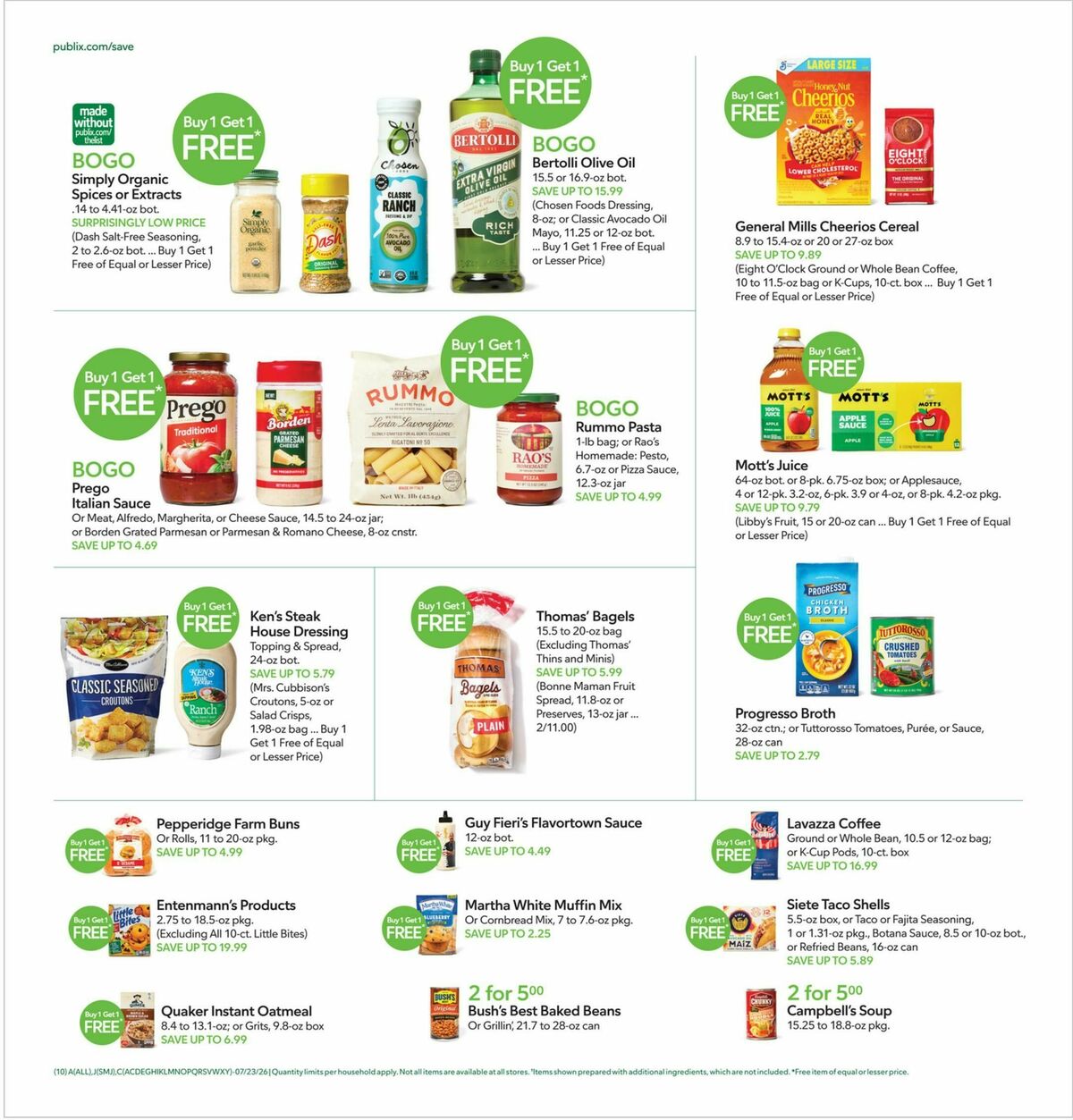 Publix Weekly Ad from July 22