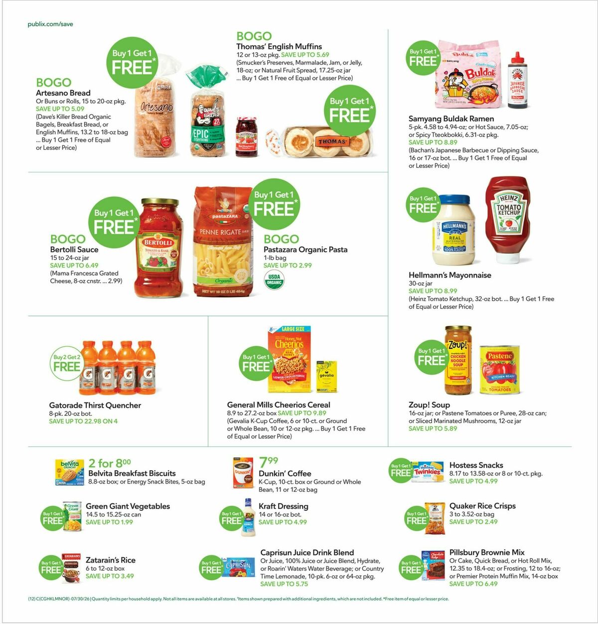 Publix Weekly Ad from July 29