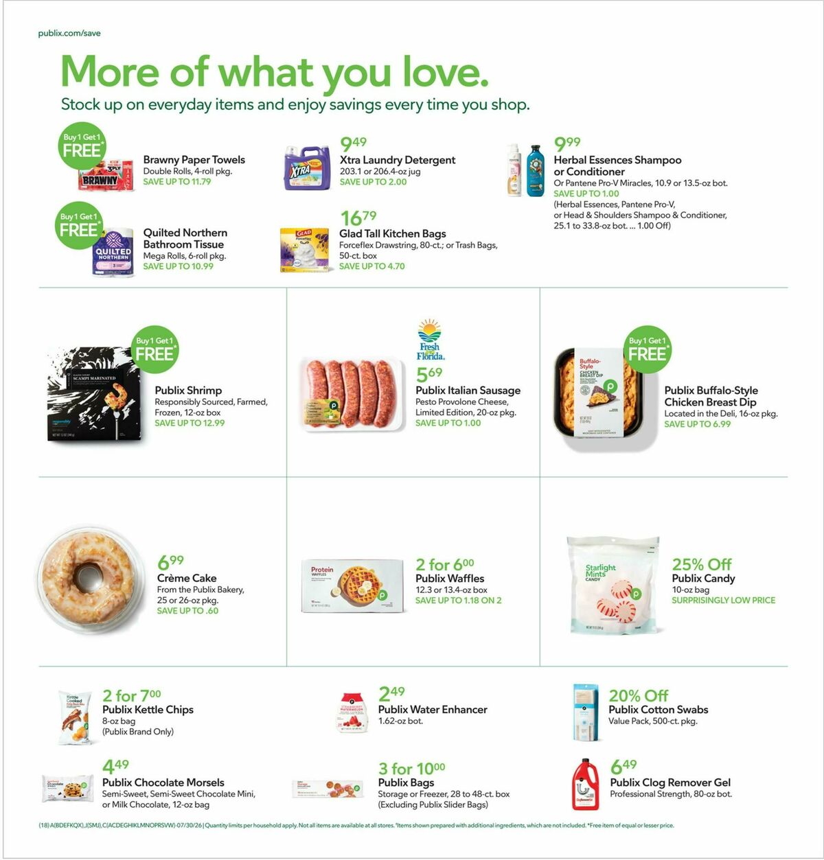 Publix Weekly Ad from July 29