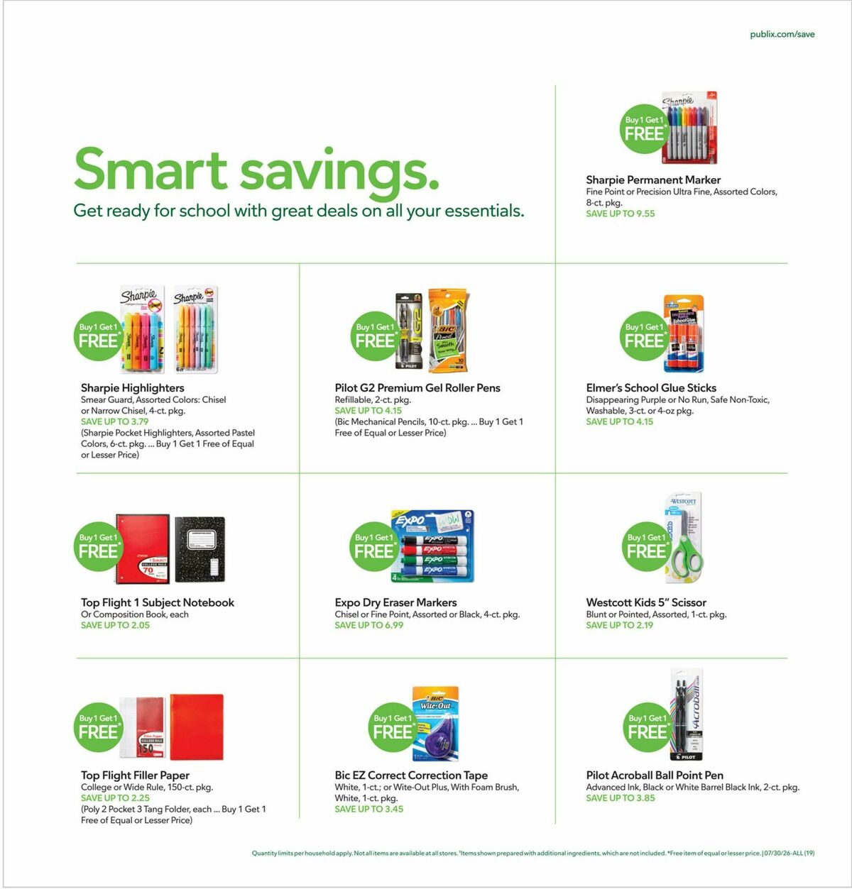 Publix Weekly Ad from July 29