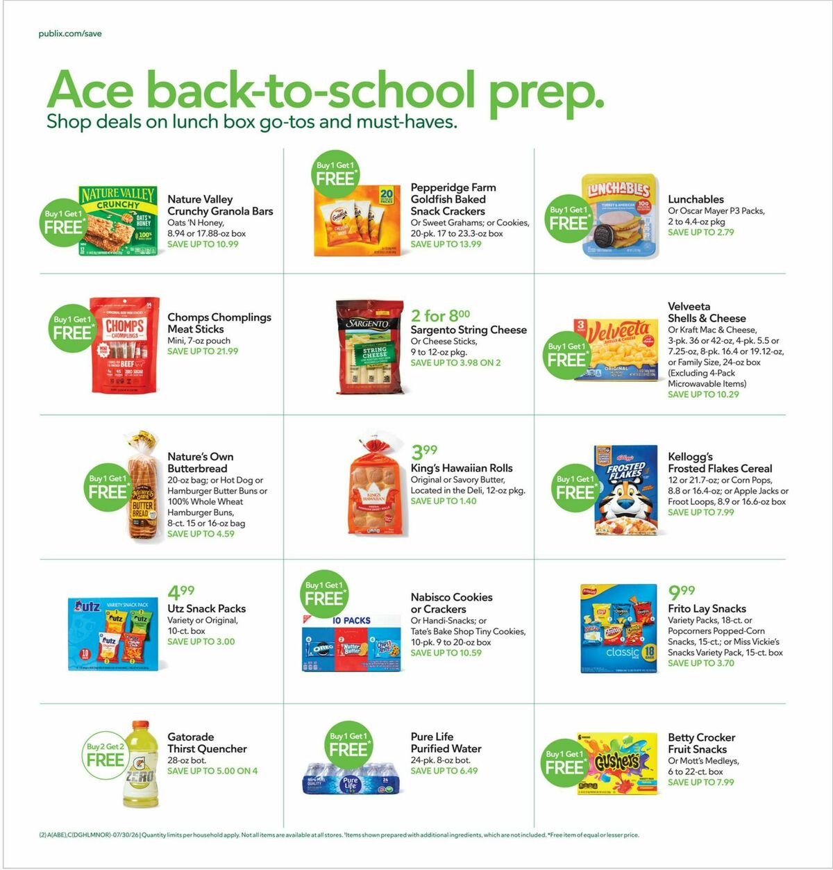 Publix Weekly Ad from July 29