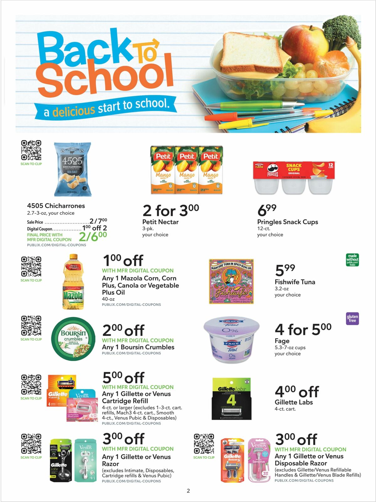 Publix Extra Savings Weekly Ad from July 29