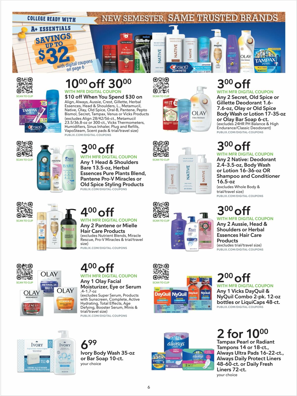 Publix Extra Savings Weekly Ad from July 29