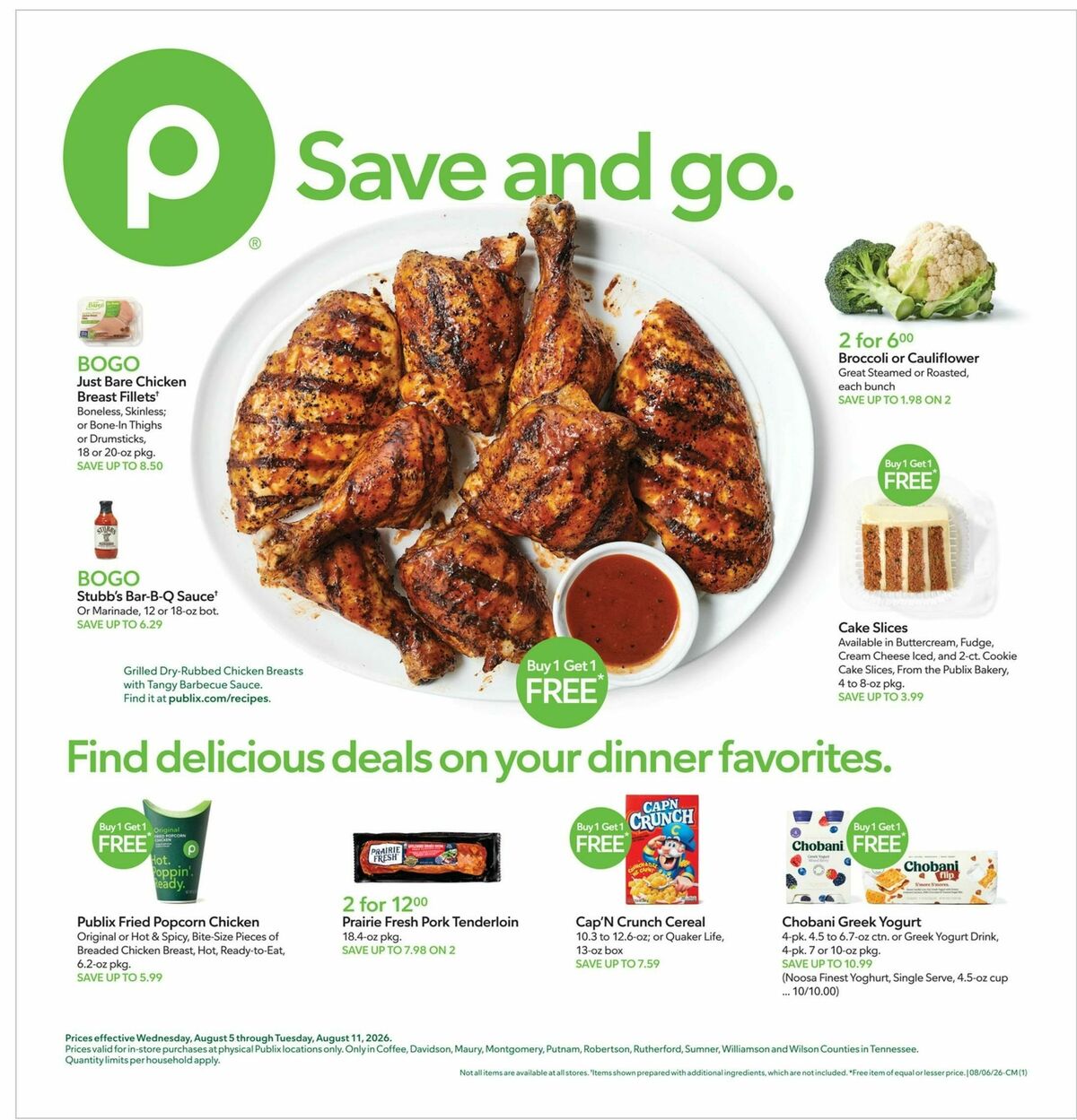Publix Weekly Ad from August 5