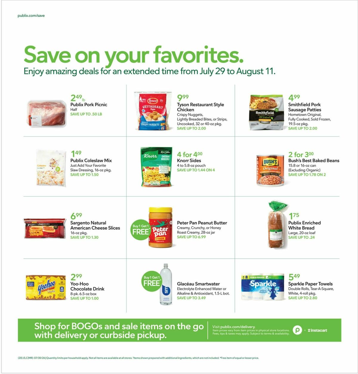 Publix Weekly Ad from August 5