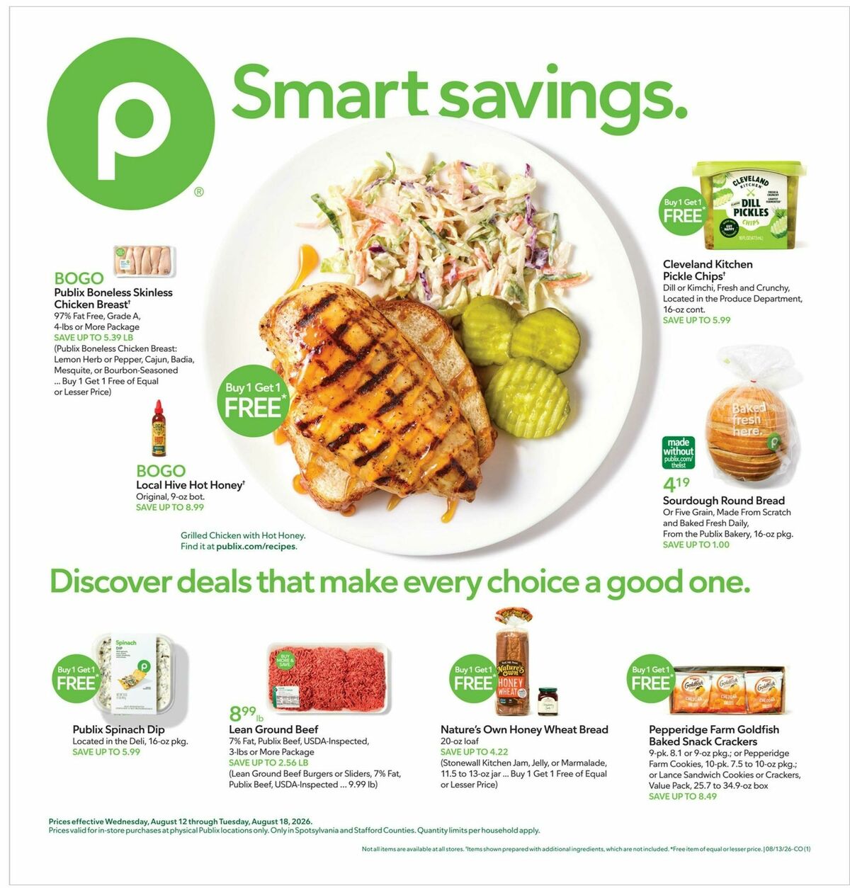 Publix Weekly Ad from August 12