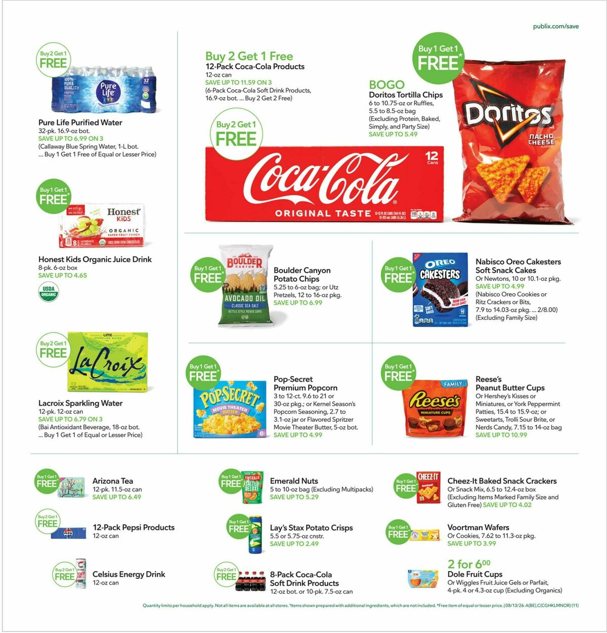 Publix Weekly Ad from August 12