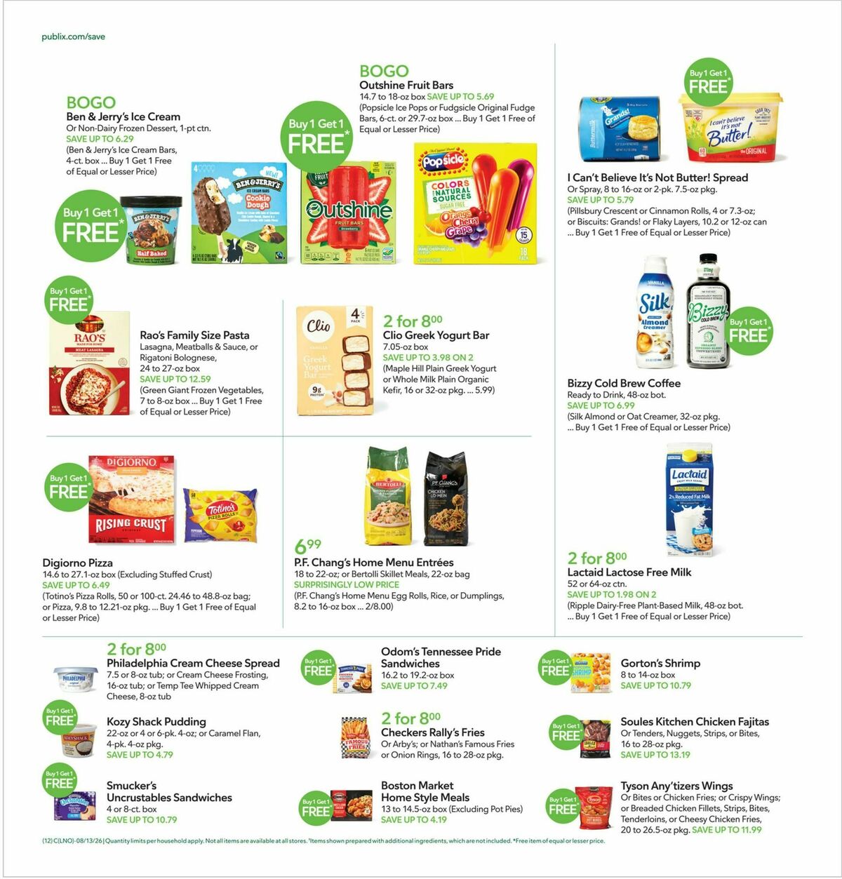 Publix Weekly Ad from August 12