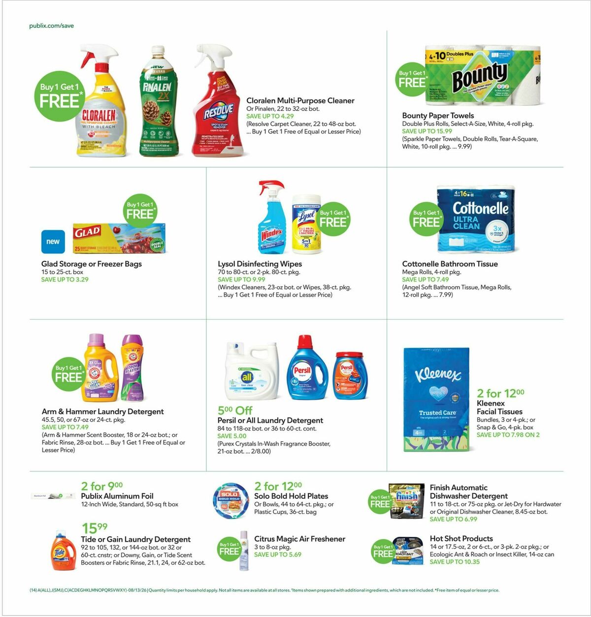 Publix Weekly Ad from August 12