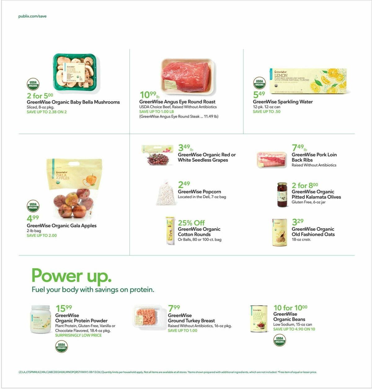 Publix Weekly Ad from August 12