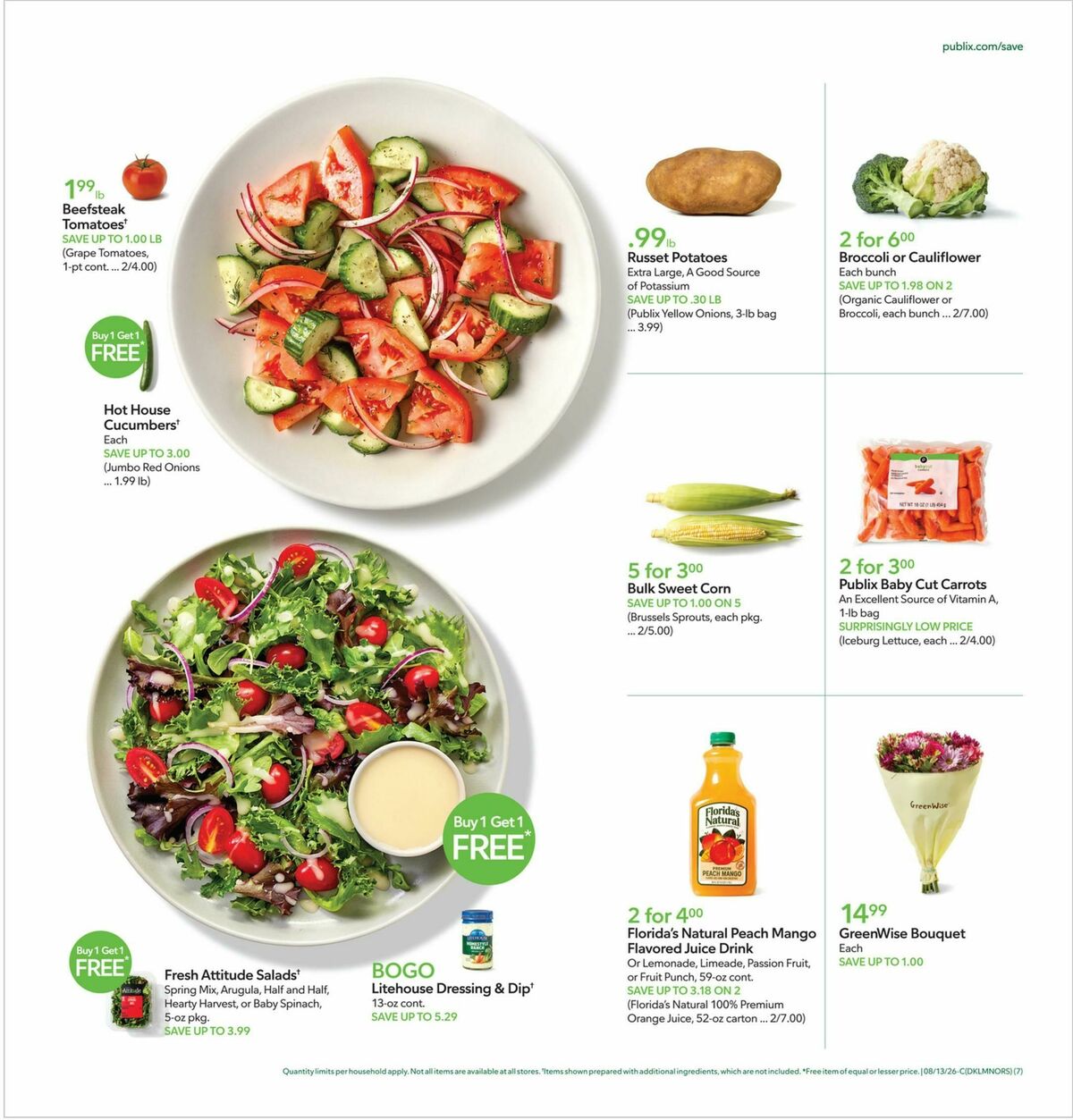 Publix Weekly Ad from August 12