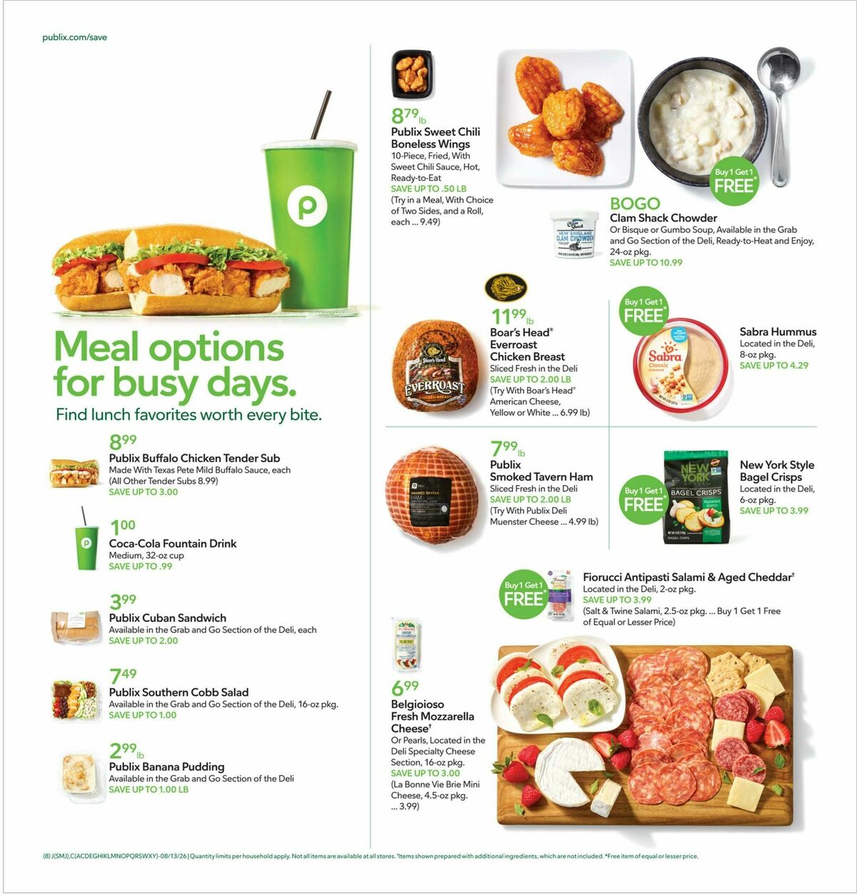 Publix Weekly Ad from August 12