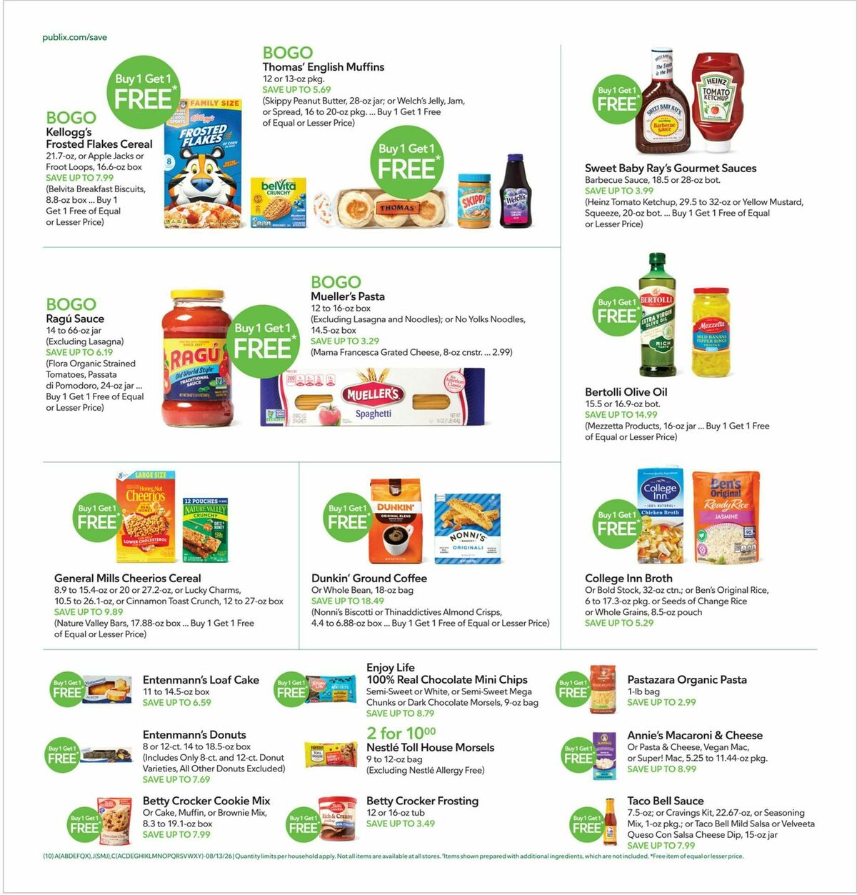 Publix Weekly Ad from August 12