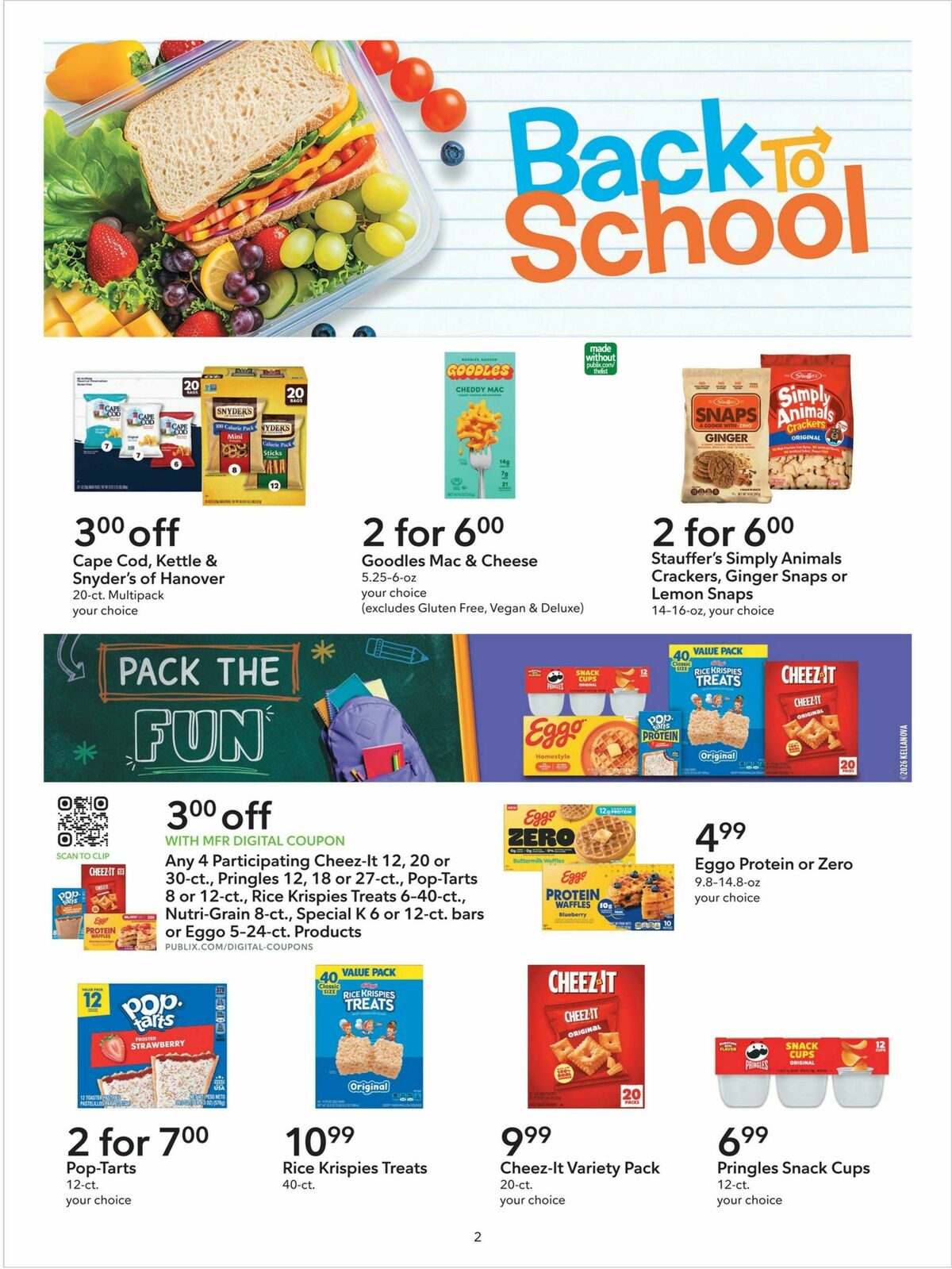 Publix Extra Savings Weekly Ad from August 12