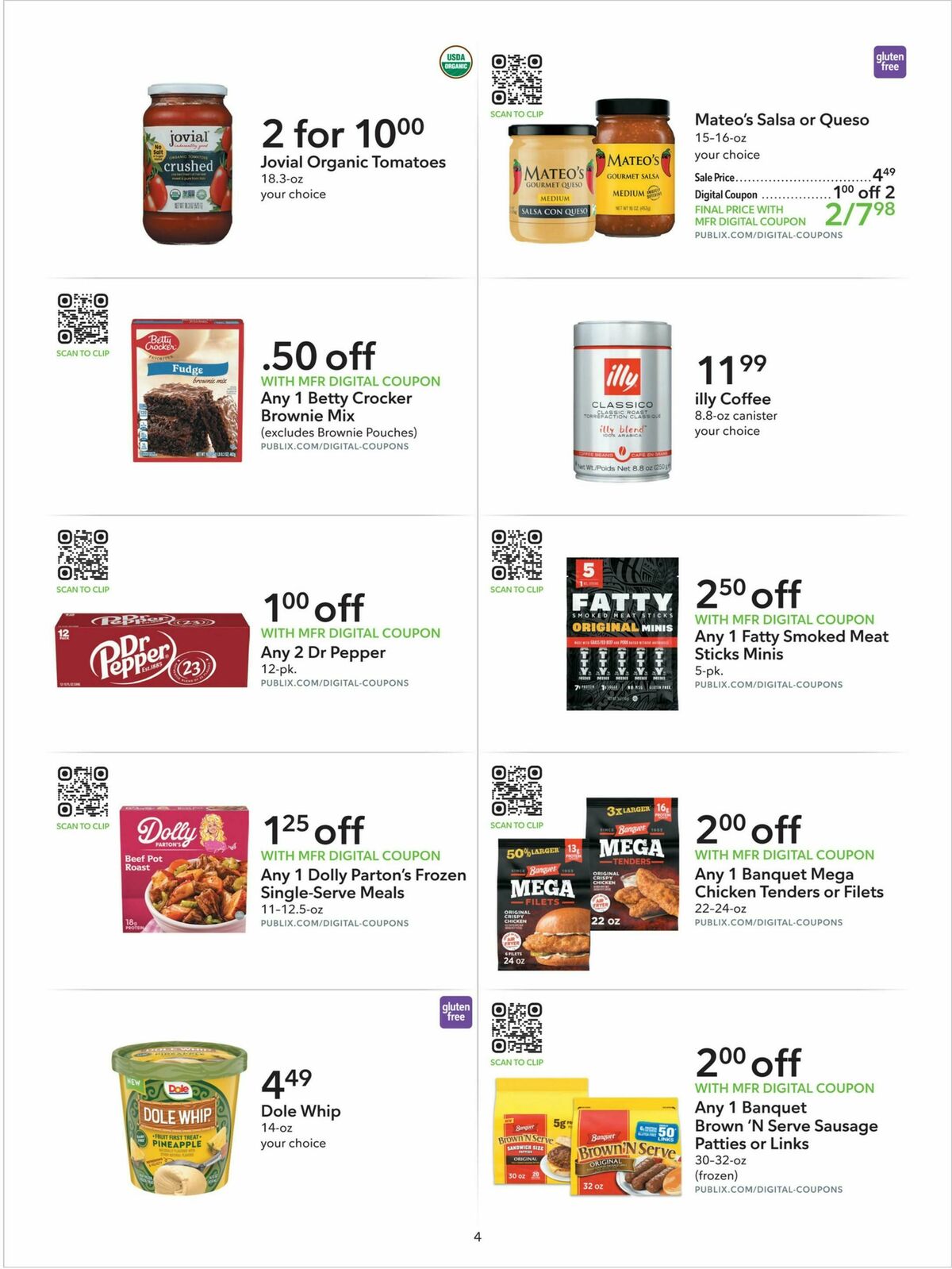 Publix Extra Savings Weekly Ad from August 12
